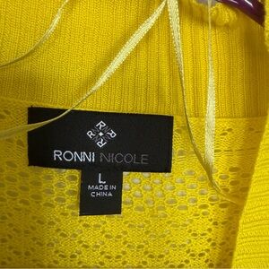 Ronni Nicole Vibrant Yellow Knitwear